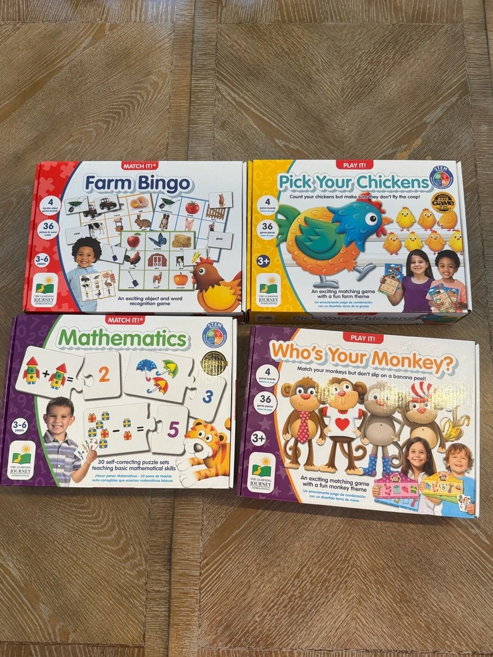 Learning Journey Educational Games Bundle | 4 Preschool STEM Games Ages 3-6